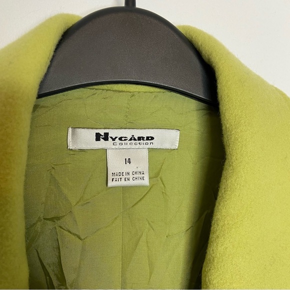 Nygard Collection Wool Blend Jacket Size 14 Zipper Front Pockets Lined - Picture 4 of 13